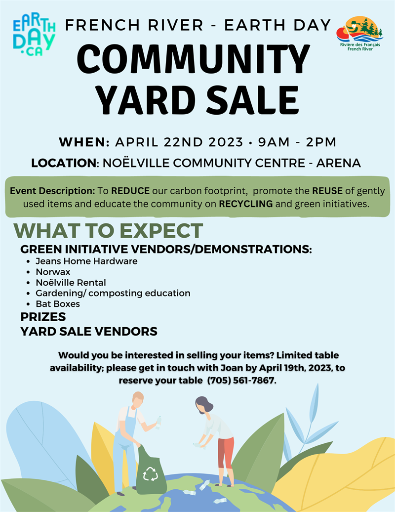 Earth Day - Community Yard Sale - Green Initiatives Demonstrations