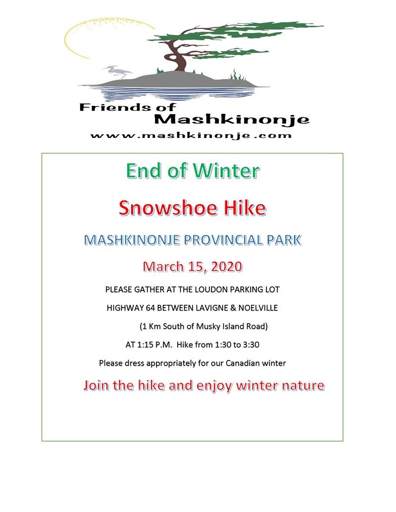 Friends of Mashkinonje Snowshoe Hike